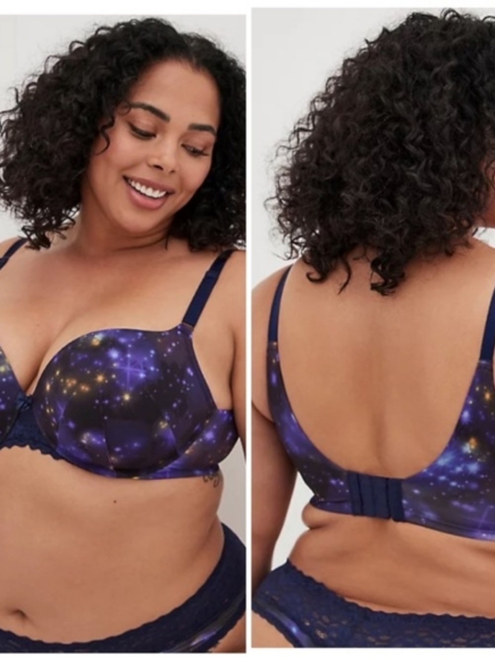 Torrid T-Shirt Push-Up Print 360° Back Smoothing Bra